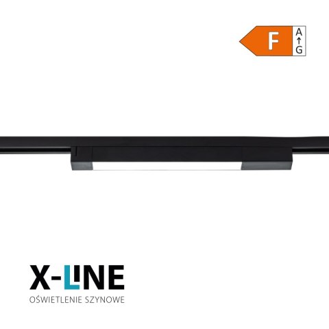 Lampa szynowa LED liniowa, 20 W, 2020 lm, 4000 K, czarna, X-LINE DPM