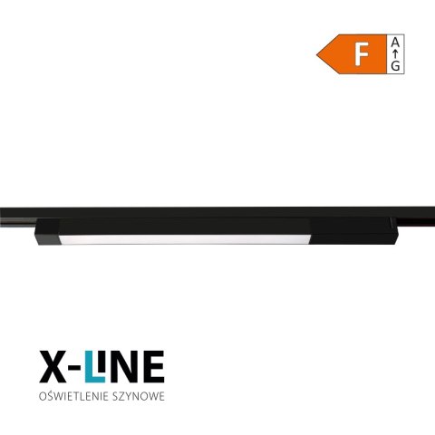 Lampa szynowa LED liniowa, 30 W, 3150 lm, 4000 K, czarna, X-LINE DPM