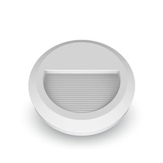 Oprawa schodowa 2W LED V-TAC biała okrągła 230V IP65 VT-1142 4000K 80lm