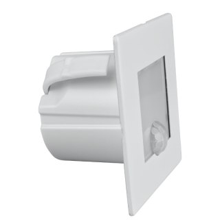 Oprawa schodowa LED z czujnikiem ruchu, kwadratowa, biała DPM