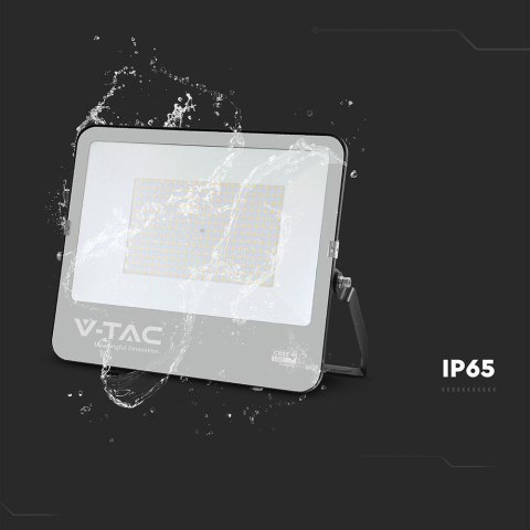 Projektor LED V-TAC CREE CHIP 200W 135lm/W czarna obudowa przewód 1m IP65 VT-44201 6500K 27000lm 6 lat gwarancji