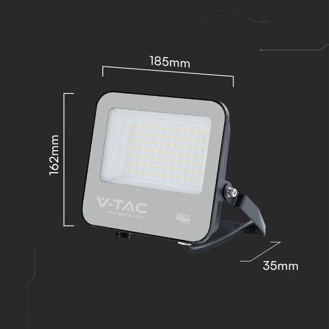 Projektor LED V-TAC CREE CHIP 50W 135lm/W czarna obudowa IP65 VT-4455 4000K 6750lm 6 lat gwarancji
