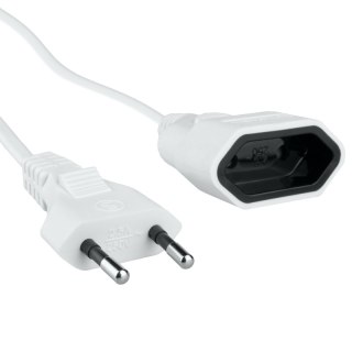 Przedłużacz, 1 gniazdo, biały, 3 m DPM