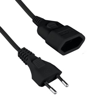 Przedłużacz, 1 gniazdo, czarny, 3 m DPM