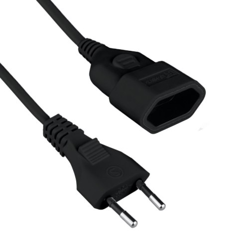 Przedłużacz, 1 gniazdo, czarny, 3 m DPM