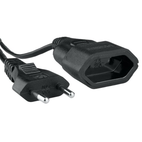 Przedłużacz, 1 gniazdo, czarny, 3 m DPM