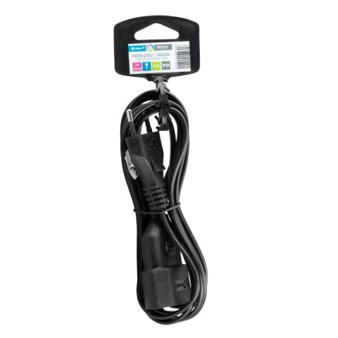Przedłużacz, 1 gniazdo, czarny, 3 m DPM