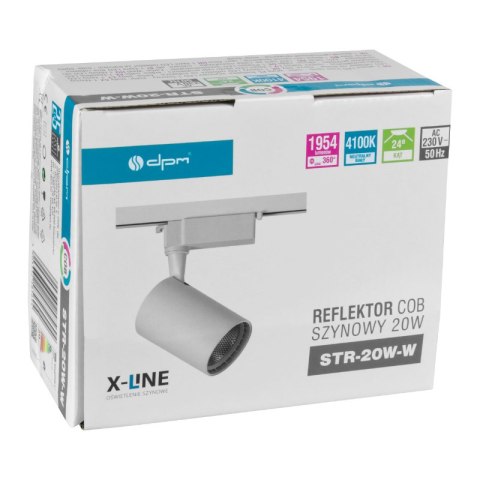 Reflektor szynowy, 20 W, 1954 lm, 4100 K, biały, X-LINE DPM