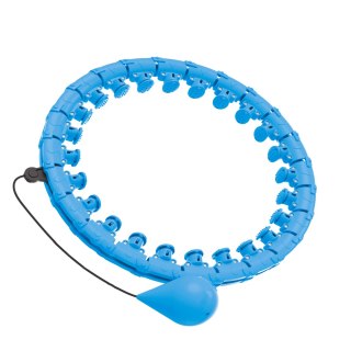 Smart Hula Hop odchudzające koło z wypustkami i obciążeniem 50cm, niebieskie, REBEL ACTIVE