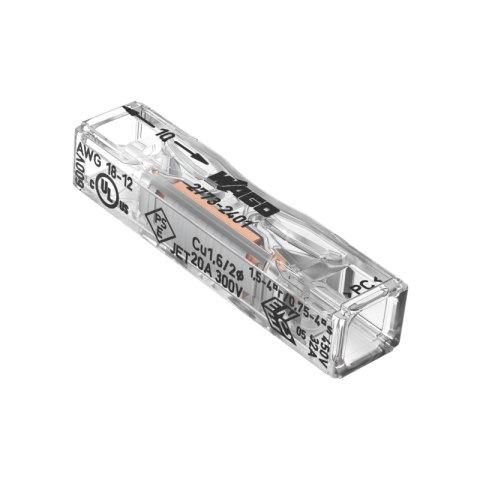 Szybkozłączka instalacyjna drut 2 x 0,5-2,5 mm2, 5 szt., WAGO