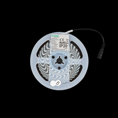 Taśma LED V-TAC SMD2835 600LED 24V IP20 2xPCB szerokość 3mm VT-2835 6500K 800lm