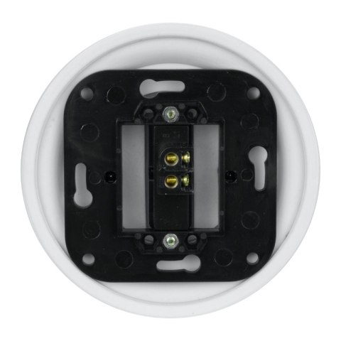 Włącznik pojedynczy ceramiczny podtynkowy, VINTAGE, biały