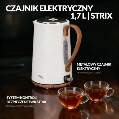 Adler Czajnik elektryczny 1,7 L | STRIX | Automatyczne wyłączanie