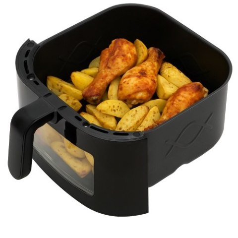 Adler Frytkownica beztłuszczowa 8,0 L | 9 programów | Air Fryer z LED i oświetleniem |