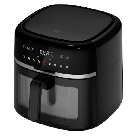 Adler Frytkownica beztłuszczowa 8,0 L | 9 programów | Air Fryer z LED i oświetleniem |