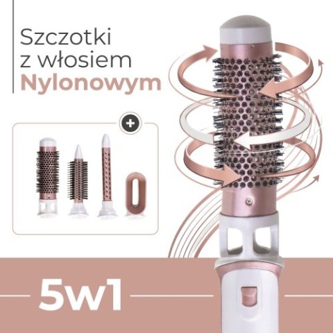 Adler Lokówko-Suszarka 5 w 1 - 1200W - 5 nasadek