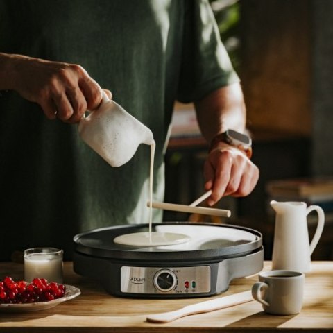Adler Naleśnikarka dwustronna elektryczna 30 cm | 2 in 1 | Powłoka nieprzywierająca