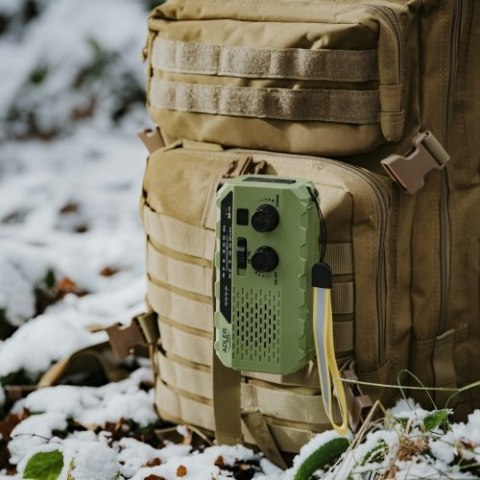Adler Radio solarne z korbką ręczną