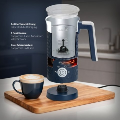 Adler Spieniacz do mleka - spienianie i podgrzewanie (latte i cappucino)