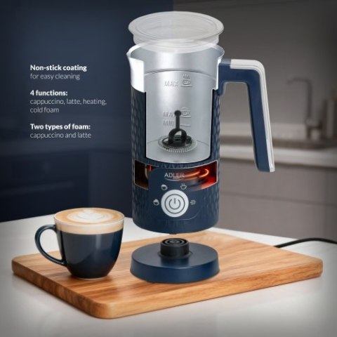 Adler Spieniacz do mleka - spienianie i podgrzewanie (latte i cappucino)