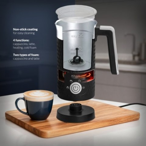 Adler Spieniacz do mleka - spienianie i podgrzewanie (latte i cappucino)