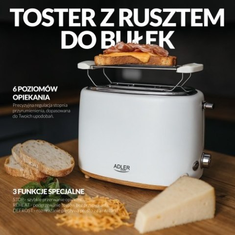 Adler Toster z rusztem do bułek