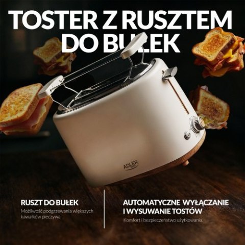 Adler Toster z rusztem do bułek