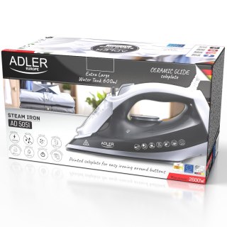 Adler Żelazko parowe z ceramiczna stopą