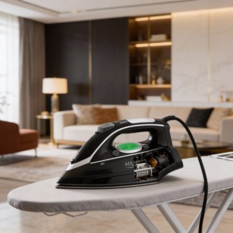 Adler Żelazko parowe z pompą wody | LCD | 3000 W | 4 ust. temp. | Stopa SWIFT GLIDE