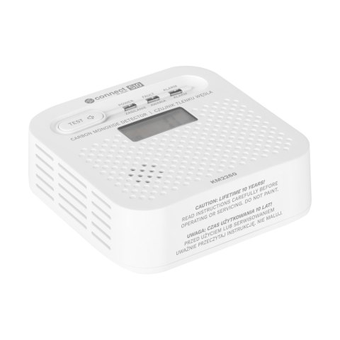 Czujnik czadu, tlenku węgla Kruger&Matz Connect S10 Tuya PN-EN50921