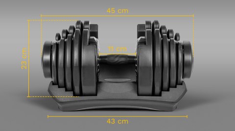 Hantel żeliwny regulowany automat 40 kg REBEL ACTIVE