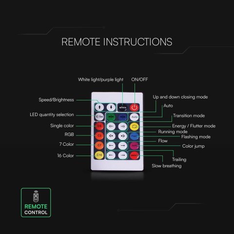 Neon flex V-TAC 5mb Sterownik USB Magic RGB DC 5V VT-562 RGB 3 lata gwarancji