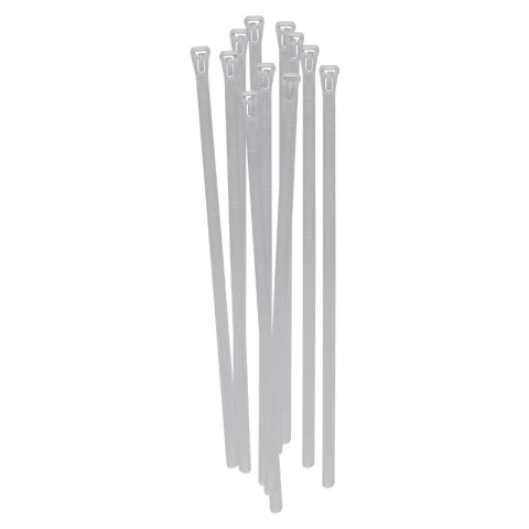 Opaski zaciskowe wielokrotnego użytku, 7,5 x 250 mm, 20 szt., białe
