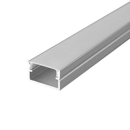 Profil aluminiowy anodowany V-TAC 2mb klosz mleczny 2000x17x10mm VT-71008