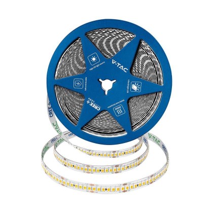 Taśma LED V-TAC CREE 24V CRI90 2xPCB 10mm 10m 18W/m 238LED/m 4000K 2430lm