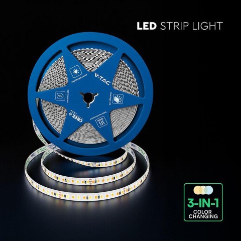 Taśma LED V-TAC CREE CHIP SMD2835 192LED 14W 24V CCT 3w1 2xPCB VT-2835 192 3000K - 6500K 1425lm 6 lat gwarancji