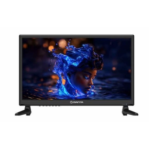 Telewizor 19" cali z tunerem DVB-T2 HEVC 230/12V z USB Manta MATV001LHN19