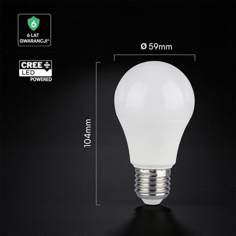 Żarówka LED V-TAC CREE CHIP 8,5W E27 A60 VT-2099 3000K 806lm