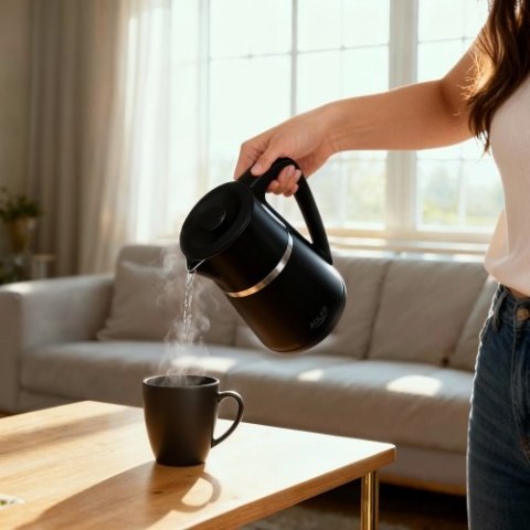 Adler Czajnik elektryczny 1,7 L | Wnętrze ze stali nierdzewnej | Podwójne ścianki