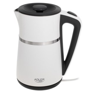 Adler Czajnik elektryczny 1,7 L | Wnętrze ze stali nierdzewnej | Podwójne ścianki