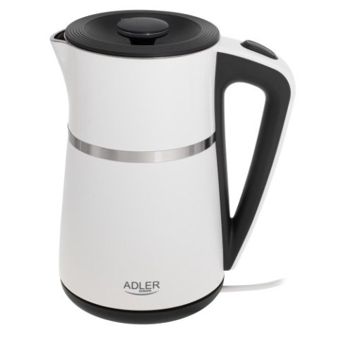 Adler Czajnik elektryczny 1,7 L | Wnętrze ze stali nierdzewnej | Podwójne ścianki