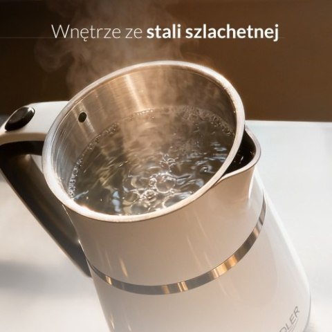 Adler Czajnik elektryczny 1,7 L | Wnętrze ze stali nierdzewnej | Podwójne ścianki