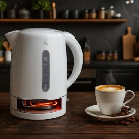 Adler Czajnik elektryczny 1,7 L z filtrem antywapiennym i automatycznym wyłączaniem