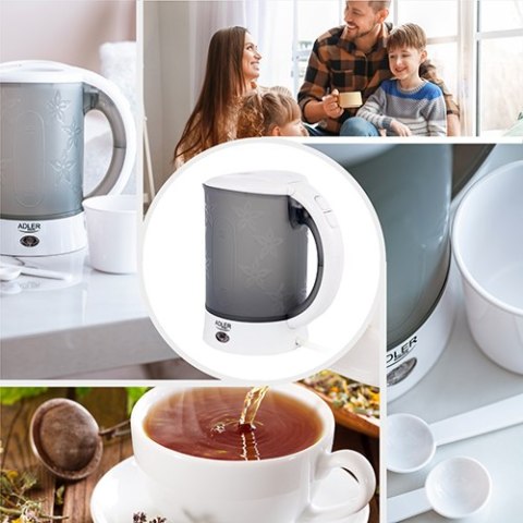 Adler Czajnik plastikowy 0,6 L - travel