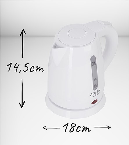 Adler Czajnik plastikowy 1,0 L