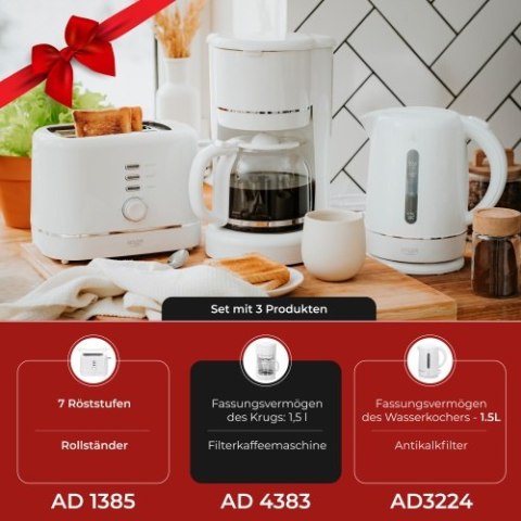 Adler Ekspres przelewowy do kawy mielonej 1,5L