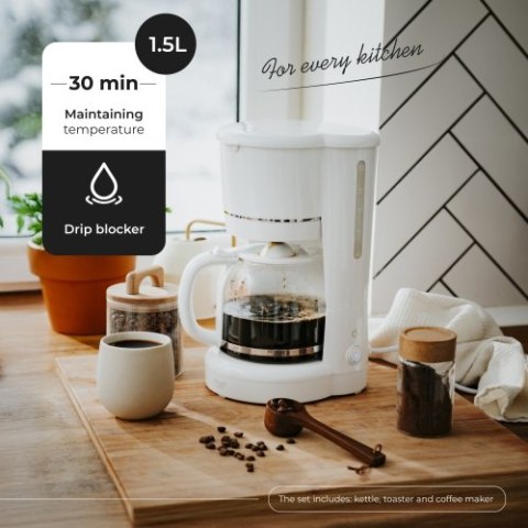 Adler Ekspres przelewowy do kawy mielonej 1,5L