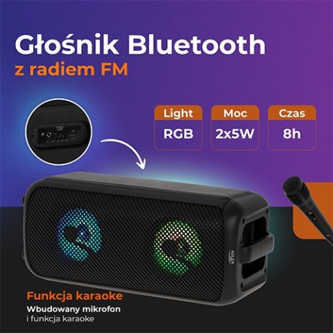 Adler Głośnik bluetooth z radiem / funkcja karaoke