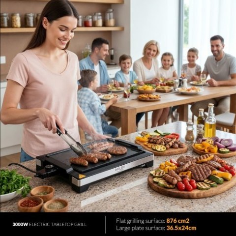 Adler Grill elektryczny stołowy 3000W