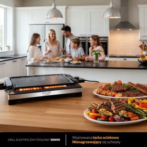 Adler Grill elektryczny stołowy 3000W